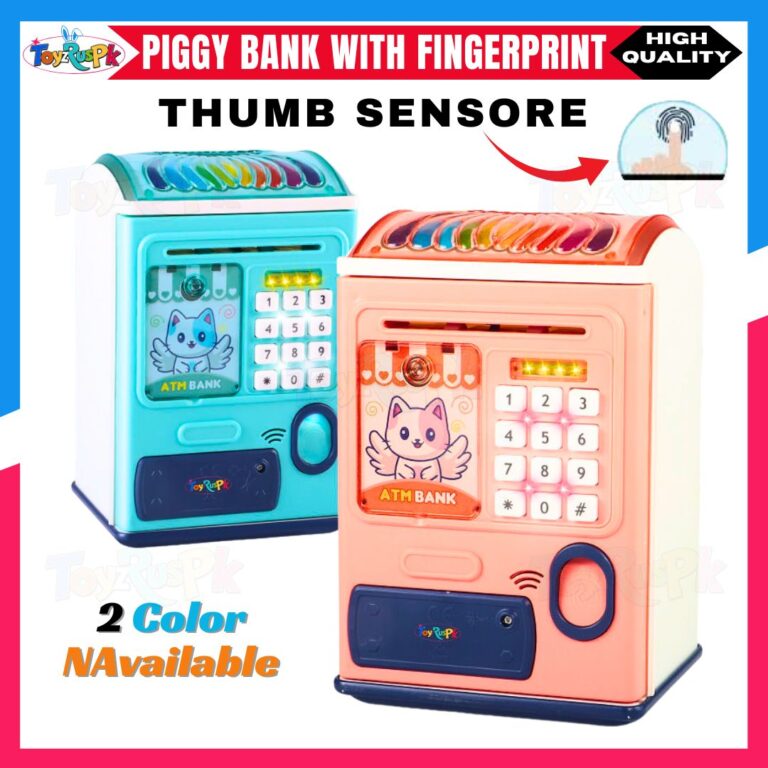 Kids ATM Money Box | 8865 Electronic Piggy Bank with Password & Lights