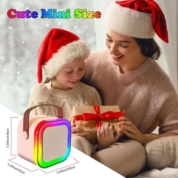 k12 bluetooth speaker (14) Karaoke Microphone Wireless Bluetooth Speaker with RGB LED - Image 6