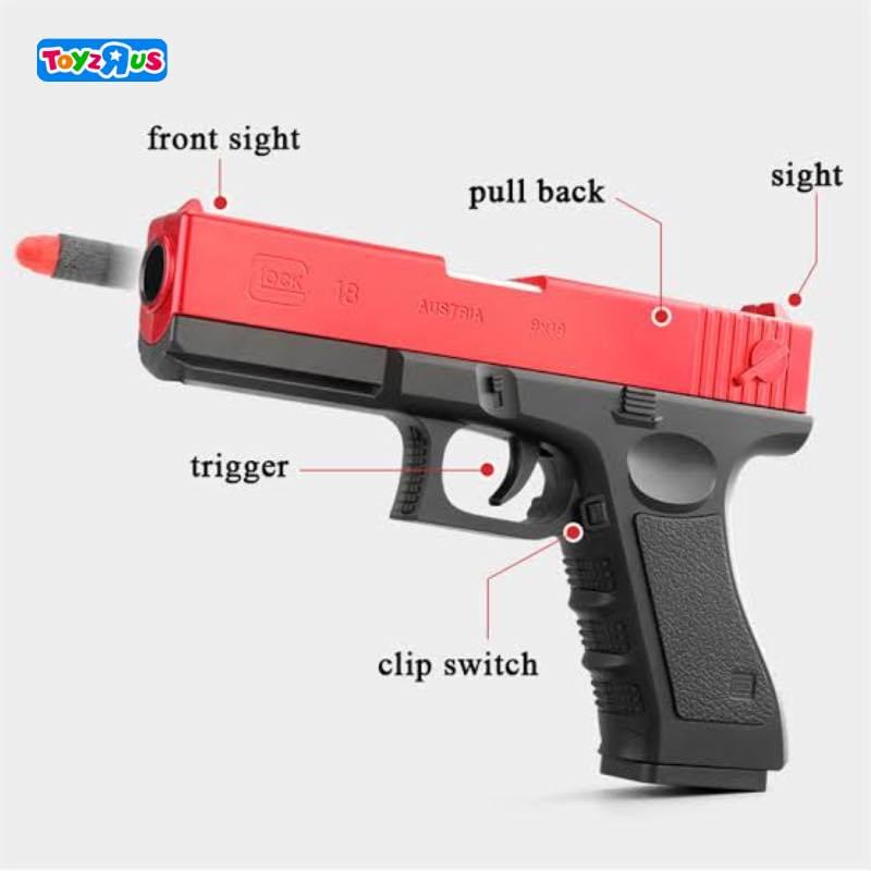 soft bullet gun toys toyzruspk (4) Glock Shell Ejection Soft Bullet Gun Toy - Image 4